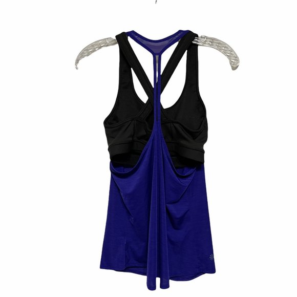 Athleta Small Box Jump Purple Racerback Athletic Tank Top - Picture 3 of 5